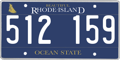 RI license plate 512159