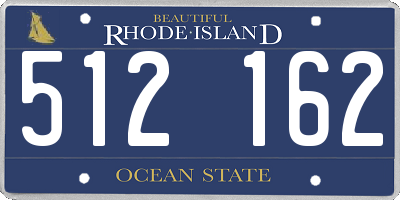 RI license plate 512162