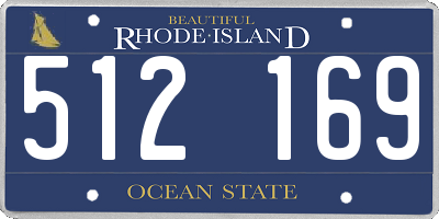 RI license plate 512169