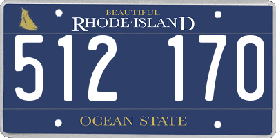 RI license plate 512170