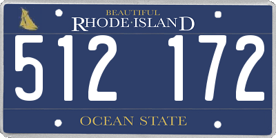 RI license plate 512172