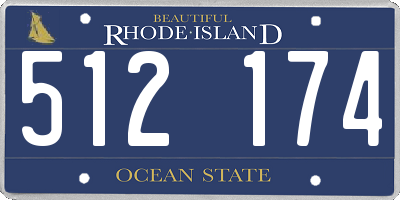 RI license plate 512174