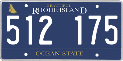 RI license plate 512175