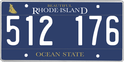 RI license plate 512176