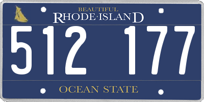 RI license plate 512177