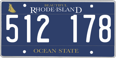 RI license plate 512178