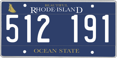 RI license plate 512191