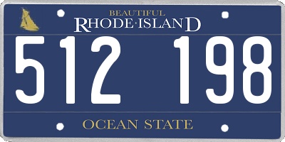 RI license plate 512198