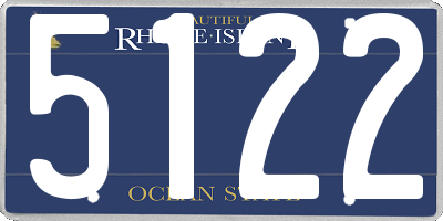 RI license plate 5122