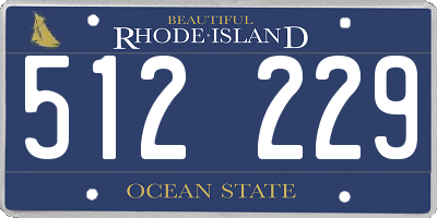 RI license plate 512229