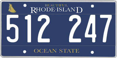 RI license plate 512247