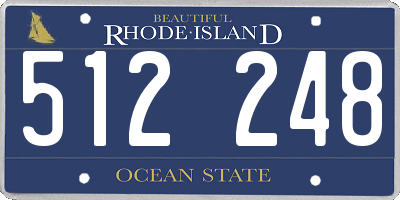 RI license plate 512248