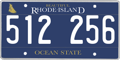 RI license plate 512256