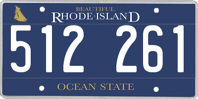 RI license plate 512261