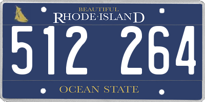 RI license plate 512264