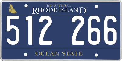 RI license plate 512266