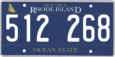 RI license plate 512268