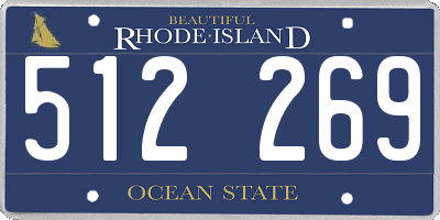 RI license plate 512269