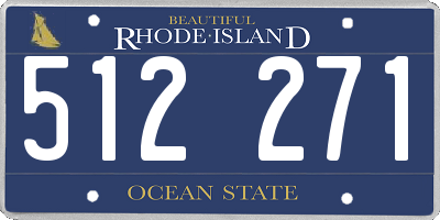 RI license plate 512271