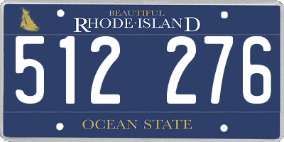 RI license plate 512276
