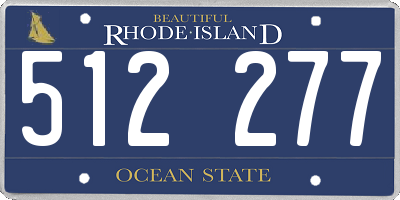 RI license plate 512277