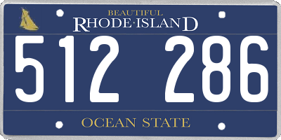RI license plate 512286