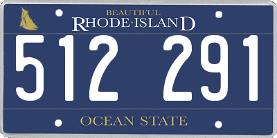 RI license plate 512291