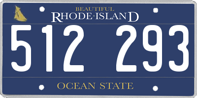 RI license plate 512293