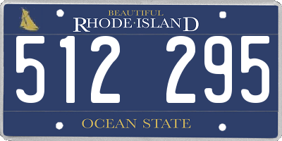RI license plate 512295