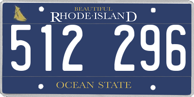 RI license plate 512296