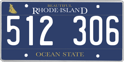 RI license plate 512306