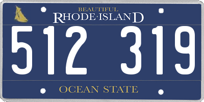 RI license plate 512319