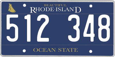 RI license plate 512348