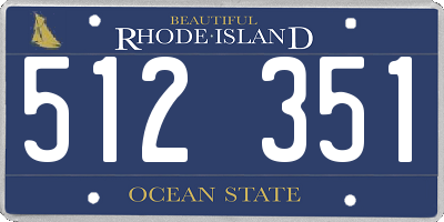 RI license plate 512351