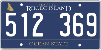 RI license plate 512369