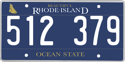 RI license plate 512379