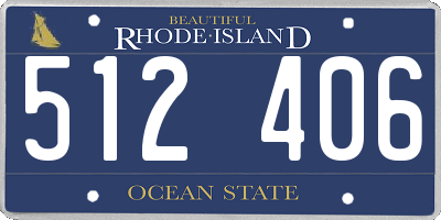 RI license plate 512406