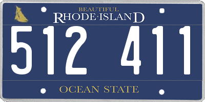 RI license plate 512411