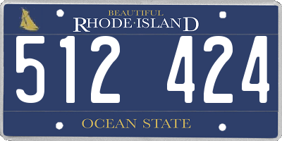 RI license plate 512424