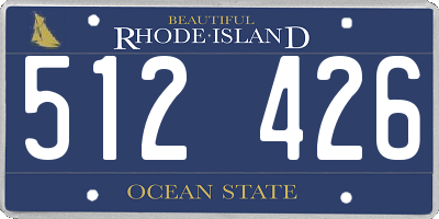 RI license plate 512426