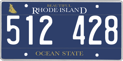 RI license plate 512428