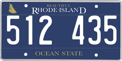 RI license plate 512435