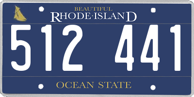RI license plate 512441