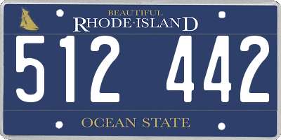 RI license plate 512442