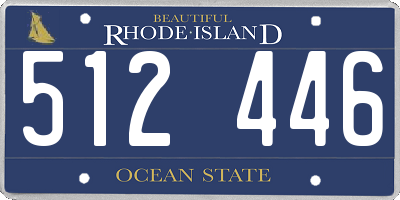 RI license plate 512446