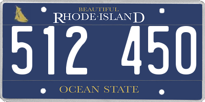 RI license plate 512450