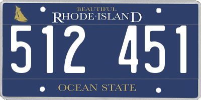 RI license plate 512451