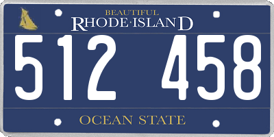 RI license plate 512458
