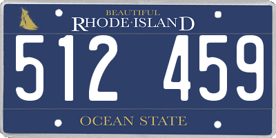 RI license plate 512459