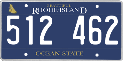 RI license plate 512462